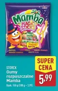 ALDI Guma rozpuszczalna owocowa Mamba Magic Sticks oferta