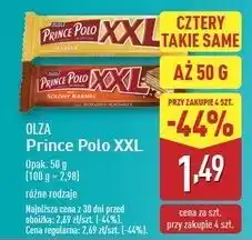 ALDI Wafelek solony karmel Prince Polo Xxl oferta