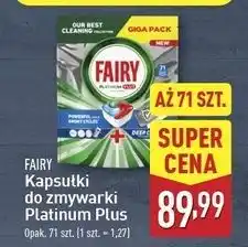 ALDI Tabletki do zmywarki Fairy Platinum Plus oferta