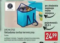 ALDI Torba termiczna składana Live In Style oferta