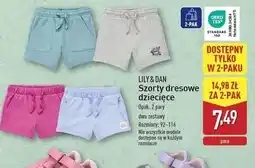 ALDI Szorty dresowe dziecięce 92-116 Lily & Dan oferta