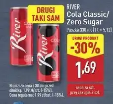 ALDI Napój cola zero River oferta
