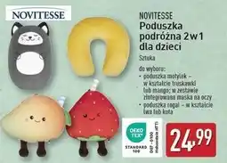ALDI Poduszka podróżna 2w1 rogal kot Novitesse oferta