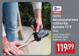 ALDI Szlifierka kątowa 12 v Ferrex oferta