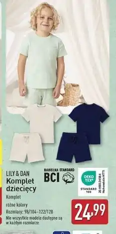 ALDI Komplet dziecięcy 98/104-122/128 Lily & Dan oferta