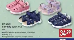 ALDI Sandały dziecięce 23-29 Lily & Dan oferta