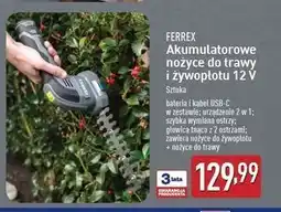 ALDI Nożyce do trawy i żywopłotu 12 v Ferrex oferta