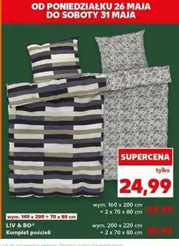 Kaufland Komplet pościeli dwustronnej 220 x 200 cm + 2 70 80 Liv & Bo oferta