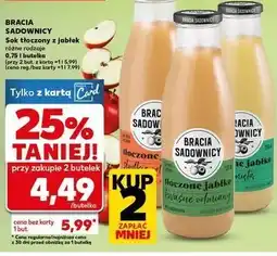 Kaufland Sok tłoczony jabłko i mięta Bracia Sadownicy oferta