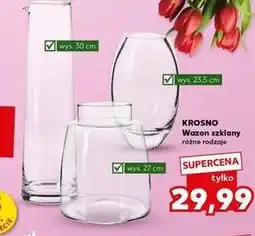 Kaufland Wazon szklany 23.5 cm Krosno S.a oferta