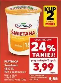 Kaufland Śmietana 18% Piątnica oferta