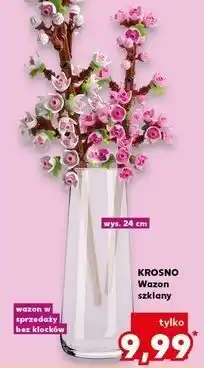 Kaufland Wazon szklany 24 cm Krosno S.a oferta