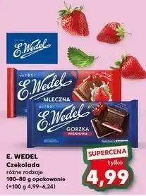 Kaufland Czekolada gorzka wiśniowa E. Wedel oferta