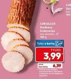 Kaufland Kiełbasa krakowska bez e Lukullus oferta