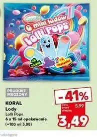 Kaufland Lody lolli pops Koral oferta