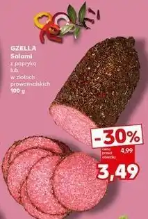 Kaufland Salami w ziołach prowansalskich Gzella oferta