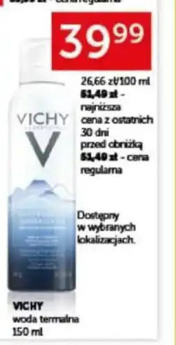 Ziko Dermo Vichy woda termalna oferta
