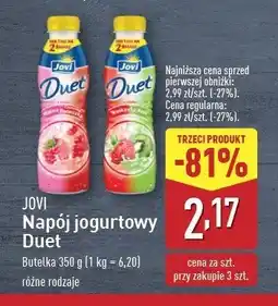 ALDI Jogurt truskawka-kiwi Jovi duet oferta