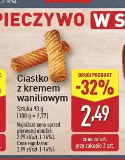 ALDI Ciastko z nadzieniem waniliowym oferta