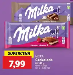 Lidl Czekolada raspberry cream Milka oferta