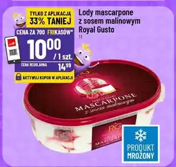 Polomarket Lody mascarpone z sosem malinowym Royal Gusto oferta