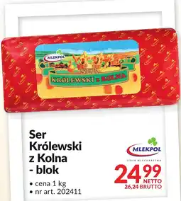 Makro Ser Królewski z Kolna - blok 1kg Mlekpol oferta