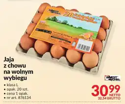 Makro Jajka z chowu na wolnym wybiegu 20 szt. Invest oferta