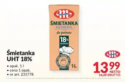 Makro Śmietanka UHT 18% 1l Mlekovita oferta