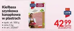 Makro Kielbasa szynkowa kanapkowa w plastrach 500g Łuków oferta