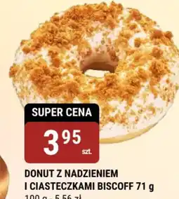 Donut z nadzieniem i ciasteczkami Biscoff