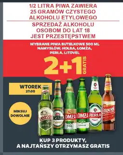 Netto Piwa butelkowe namysłów, holba, łomża, perła, litovel oferta