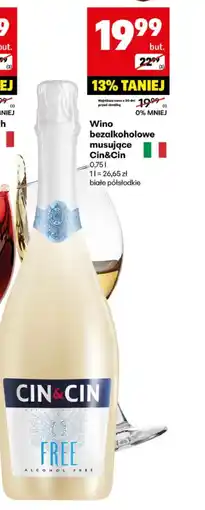 Delikatesy Centrum Wino bezalkoholowe Cin&Cin oferta