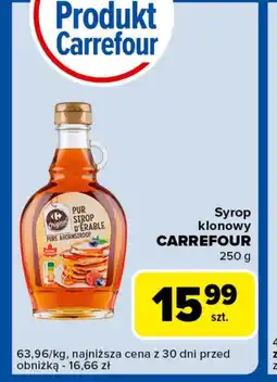 Carrefour Express Syrop klonowy Carrefour oferta