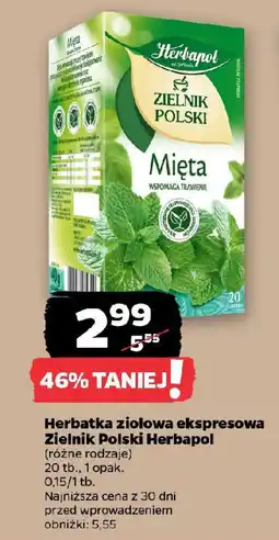 Netto Herbatka ziołowa ekspresowa Zielnik Polski Herbapol oferta