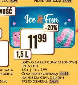 Dino Lody o smaku gumy balonowej Koral Ice&Fun oferta