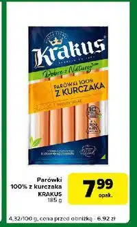 Carrefour Express Parówki z kurczaka dobre natury Krakus Animex oferta