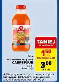 Carrefour Express Sok marchew-jabłko-brzoskwinia Carrefour oferta