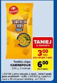 Carrefour Express Chipsy tortilla naturalne Carrefour oferta
