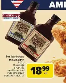Carrefour Sos barbecue sweet'n'spicy Mississippi oferta
