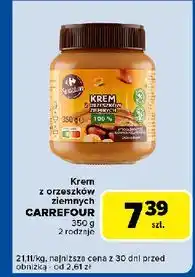 Carrefour Express Krem z orzeszków ziemnych crunchy Carrefour Sensation oferta