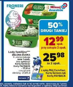 Carrefour Lody miętowe z płatkami czekolady Zielona Budka oferta
