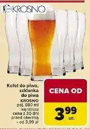 Carrefour Szklanka do piwa 680 ml Krosno S.a oferta