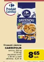 Carrefour Orzeszki ziemne solone Carrefour oferta