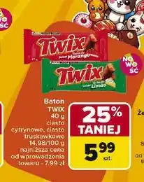 Carrefour Baton ciasto truskawkowe Twix oferta