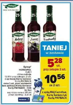 Carrefour Syrop truskawka Herbapol oferta