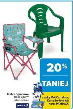 Carrefour Krzesło ogrodowe dla dzieci oferta
