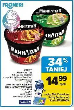 Carrefour Lody white chocolate & pistachio Manhattan (Nestle) oferta