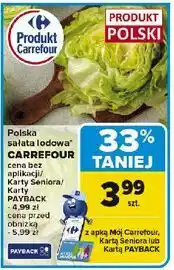 Carrefour Sałata lodowa Carrefour Targ Świeżości oferta