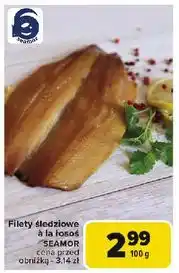 Carrefour Filet ze śledzia wędzony Seamor oferta