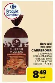 Carrefour Bułeczki mleczne z kawałkami mlecznej czekolady Carrefour oferta